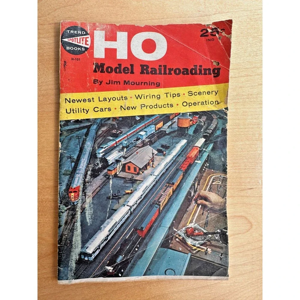 Vintage HO Model Railroading Book Jim Mourning Trend Spotlite H-101 1958